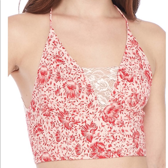 Free People Tops - 🔥Free People Century Bra Coral Red